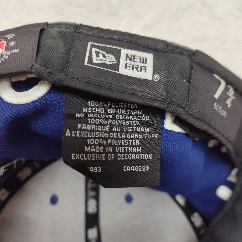 Los Angeles Dodgers New Era Hat Cap Fitted Mens 7‎ 3/4 Blue 59FIFTY MLB Baseball